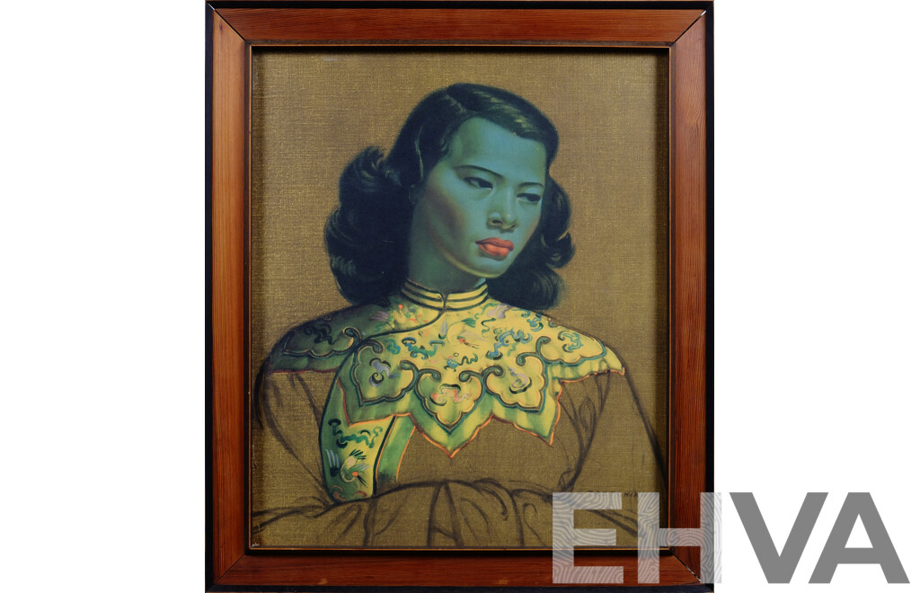 Framed Vintage Tretchikoff Print