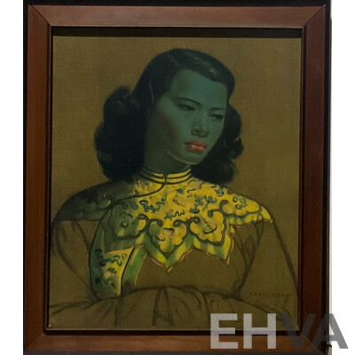 Framed Vintage Tretchikoff Print