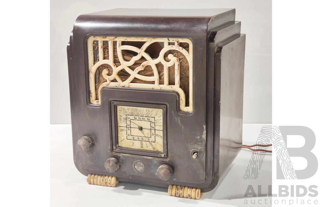 AWA the Fisk Radiolette Vintage Radio for Restauration