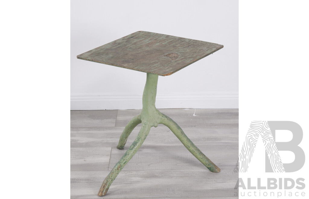 Organic Painted Side Table