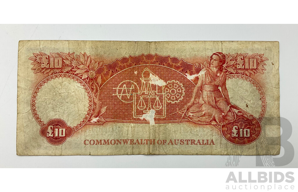 Australian Ten Pound Note, Coombs/Wilson WA51
