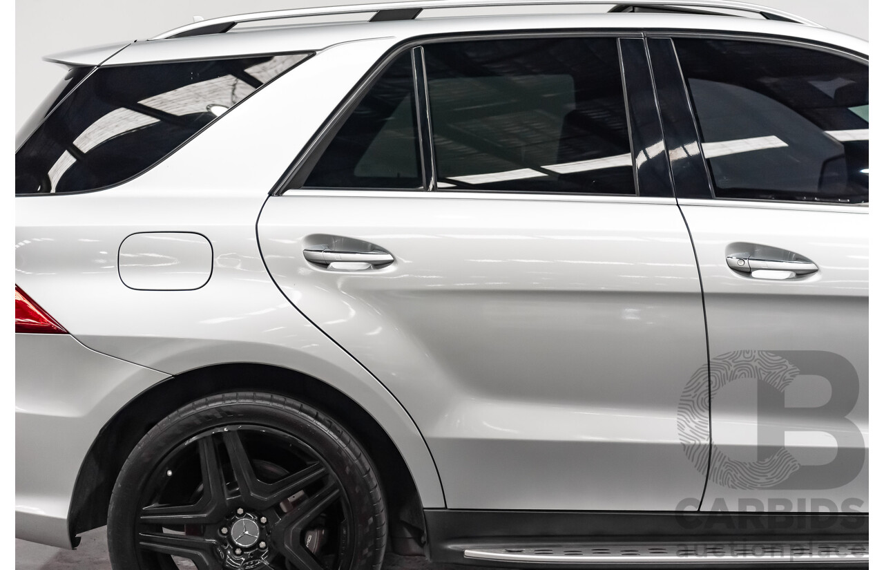 1/2014 Mercedes Benz ML 63 AMG (4x4) 166 MY14 4d Wagon Iridium Silver Metallic Twin Turbo V8 5.5L