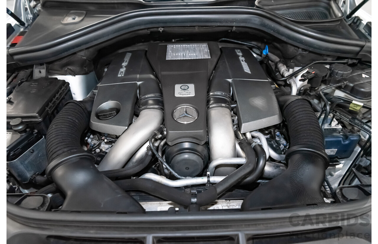 1/2014 Mercedes Benz ML 63 AMG (4x4) 166 MY14 4d Wagon Iridium Silver Metallic Twin Turbo V8 5.5L