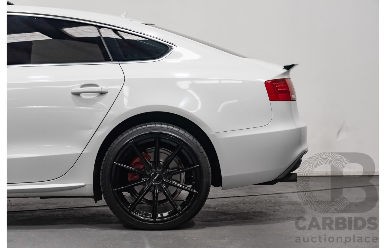 2/2015 Audi A5 Sportback 1.8 TFSI 8T MY15 5d Hatchback White Turbo 1.8L
