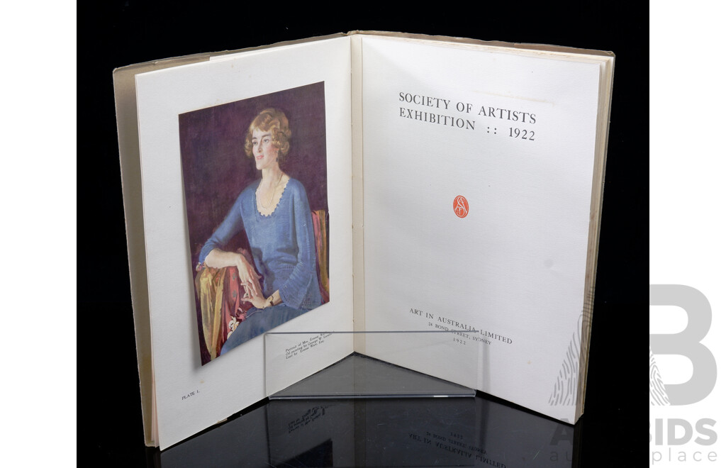 Limited Edition 1000 Copies, Society of Artists Exhibition 1922, Art in Australia LTD, Sydney, 1922