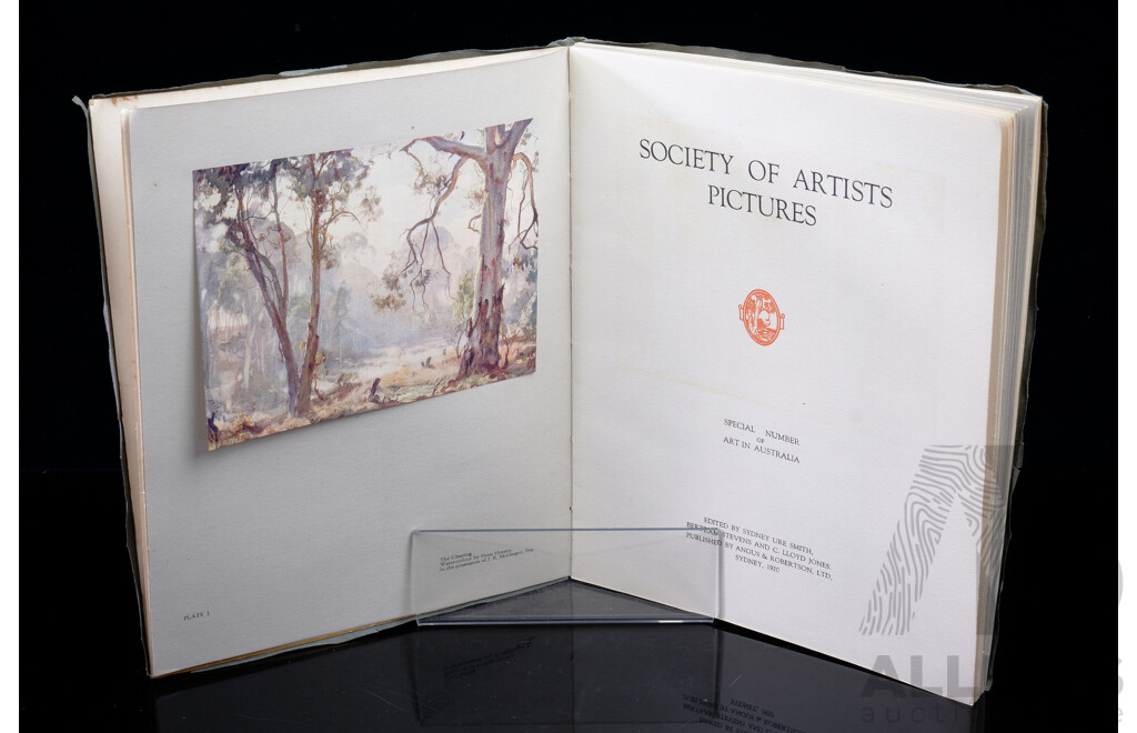 Limited Edition, Society of Artists Pictures, Special Number of Art in Australia Press, Sydney, 1920