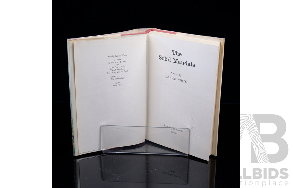 First Edition, the Solid Mandala , Patrick White, Eyre & Spotswood, London 1966, Hardcover with Dust Jacket