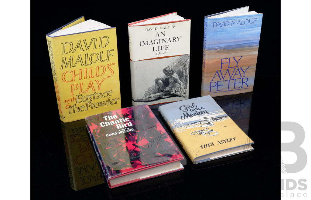 Five Australian First Editions by David Malouf, Thea Astley & David Ireland