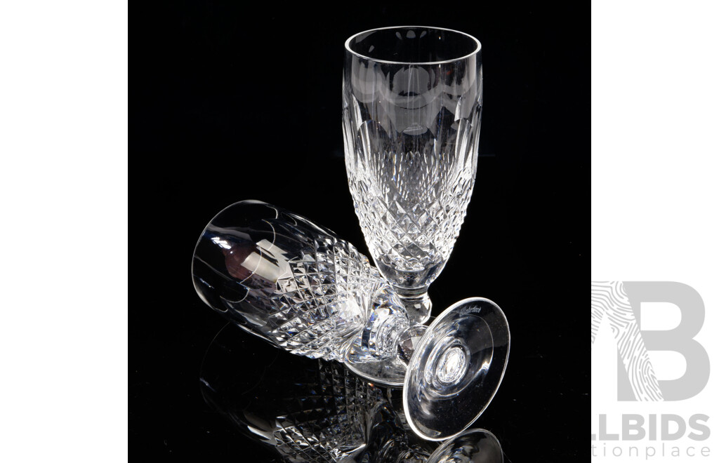 Set Seven Waterford Crystal Claret Glasses