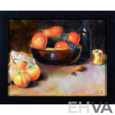 Three Oil on Canvas Paintings by Lazo Stankovic (3)