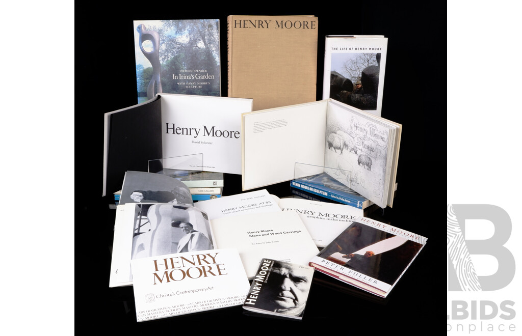 Collection Publications Relating to Henry Moore Including Henry Moores Sheep Sketchbook, Lund Humphries Henry Moore with Tipped in Plates and More