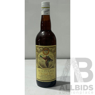 Mildara Chestnut Teal Oloroso Sherry – Original Bottling Prior to 1998.