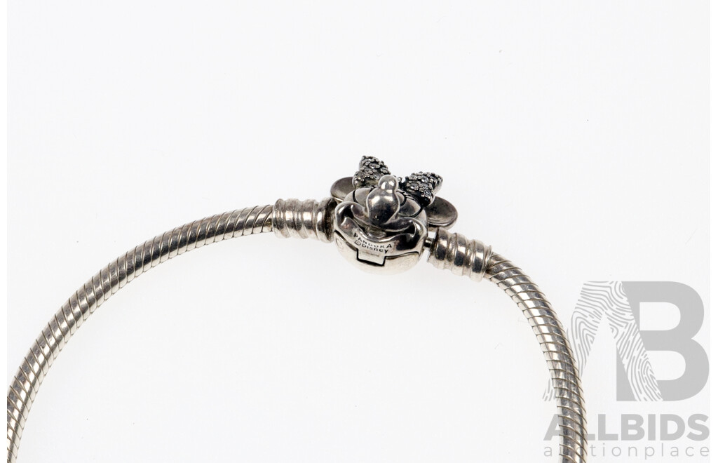 Pandora Disney 'Minnie Mouse' Charm Bracelet, 18cm, 15.68 Grams