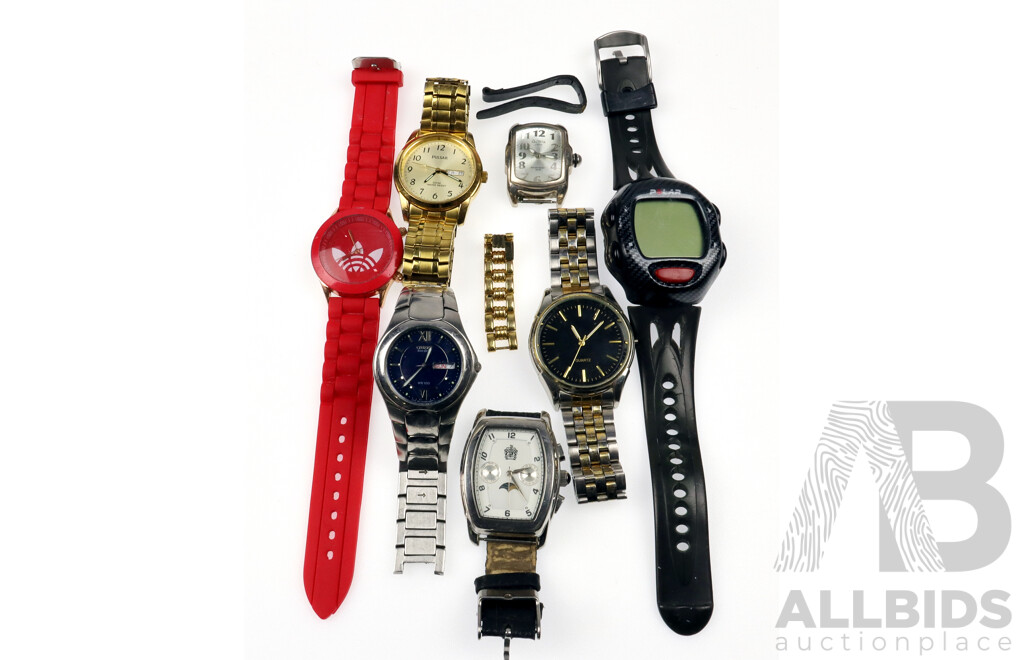 Collection of Mens Watches Including Citizen