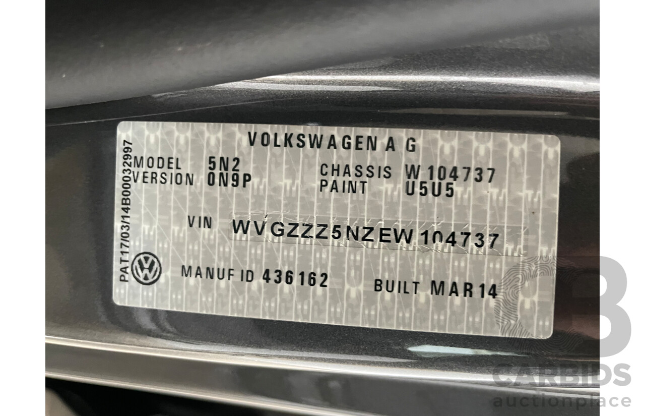 05/14 Volkswagen Tiguan 132 TSI PACIFIC AWD 5NC MY14 4D Wagon Grey 2.0L