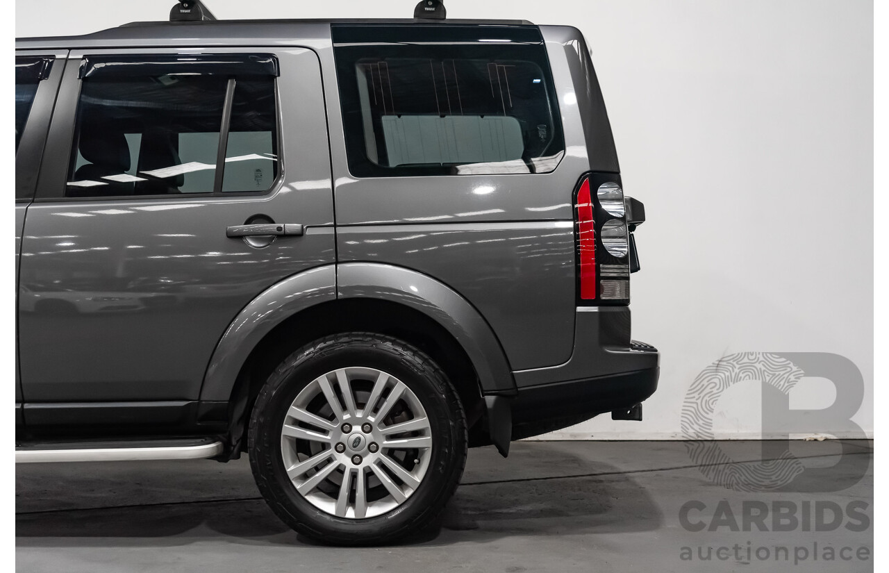 8/2016 Land Rover Discovery 4 3.0 SDV6 HSE (4x4) MY16 4d Wagon Corris Grey Metallic Twin Turbo Diesel V6 3.0L - 7 Seater