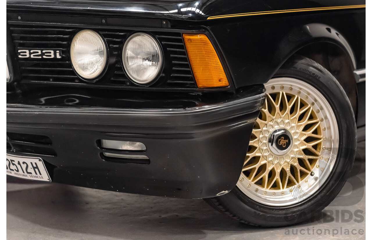 4/1981 BMW 323i E21 John Player Special Edition JPS Build Number #48 2d Coupe Gloss Black 2.3L