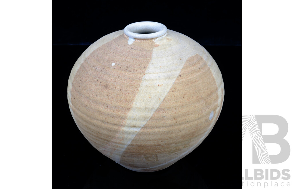 Victor Greenaway (Born 1947), Glazed Stoneware Spherical Form