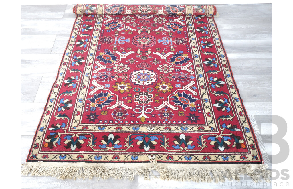 Hand Knotted Caucasian Dagestan Wool Rug