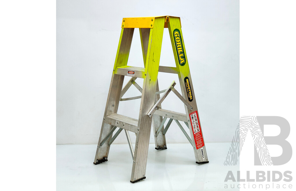 GORILLA Industrial Double Sided Step Ladder