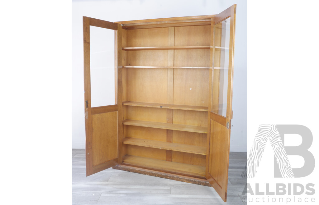 Tall Early 20th Century Display Cabinet of Modest Design
