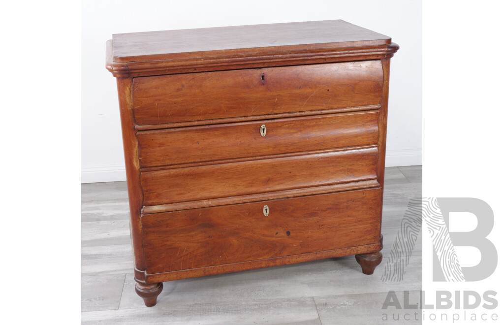 Early Cedar Chest of Three Drawers