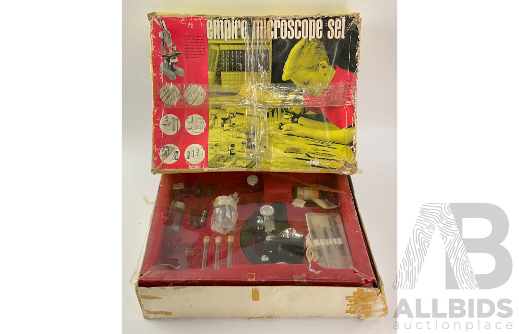 Vintage Empire Microscope Set with Original Box