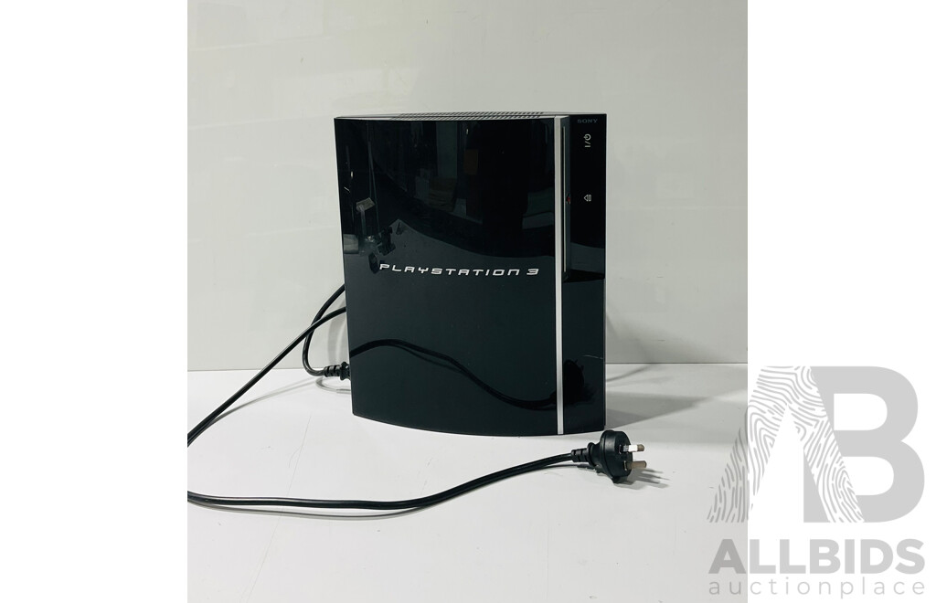 Retro PlayStation 3 Console with Power Cord