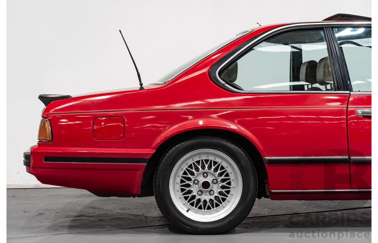 1/1989 BMW 635 CSi Highline E24 Series 3 2d Coupe Cinnabar Red 3.4L - Australian Delivered