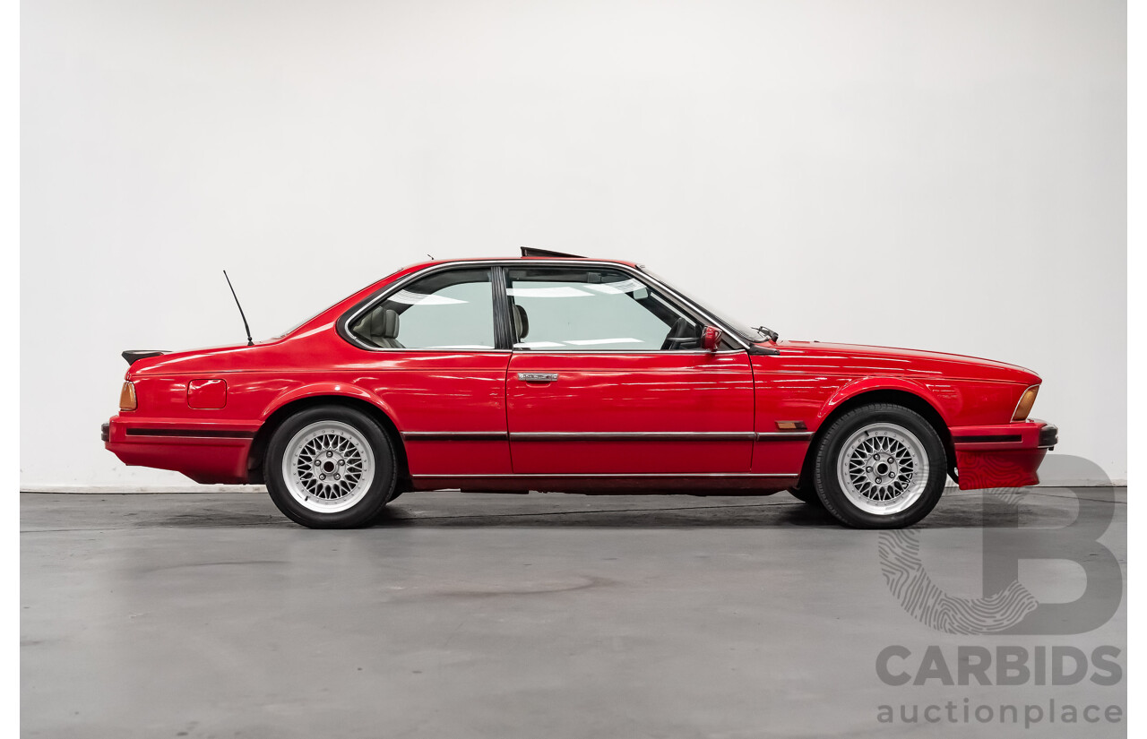 1/1989 BMW 635 CSi Highline E24 Series 3 2d Coupe Cinnabar Red 3.4L - Australian Delivered