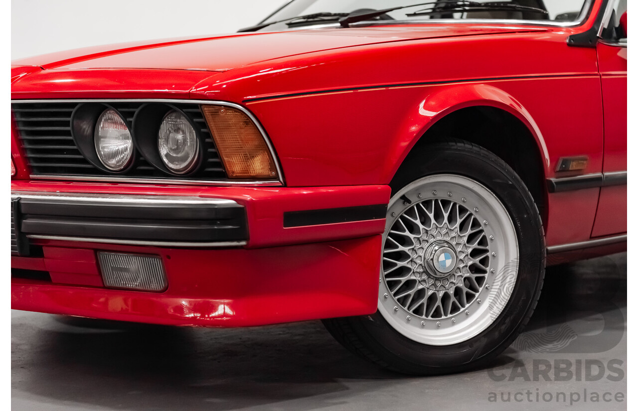 1/1989 BMW 635 CSi Highline E24 Series 3 2d Coupe Cinnabar Red 3.4L - Australian Delivered