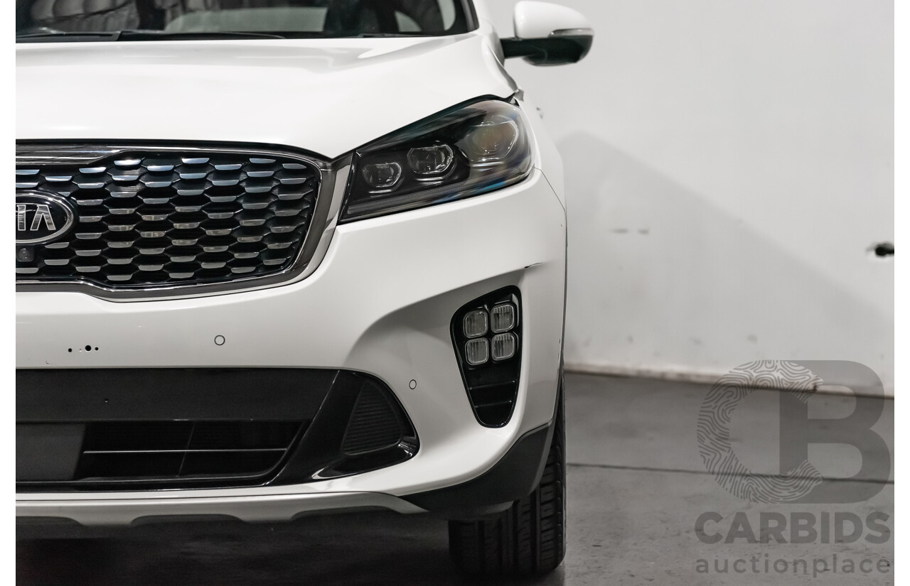 02/2019 Kia Sorento GT-Line UM MY19 4d Wagon White V6 3.5L - 7 Seater