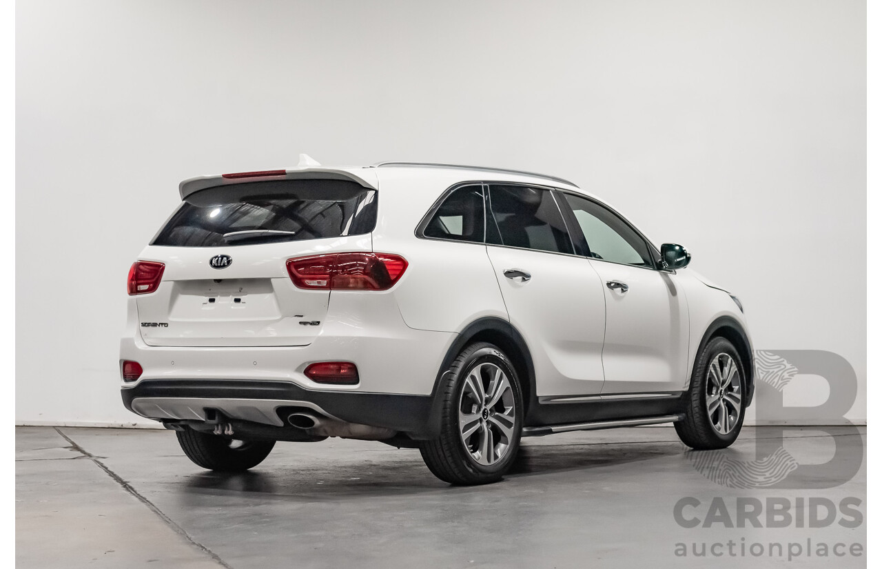 02/2019 Kia Sorento GT-Line UM MY19 4d Wagon White V6 3.5L - 7 Seater