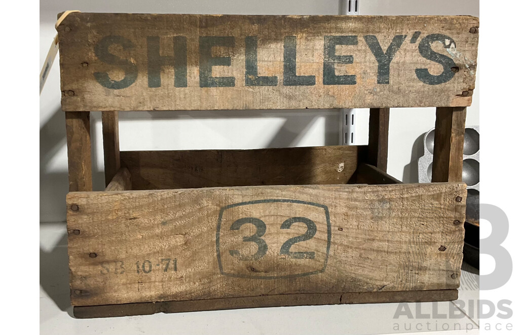 Vintage Shelley's Timber Crate