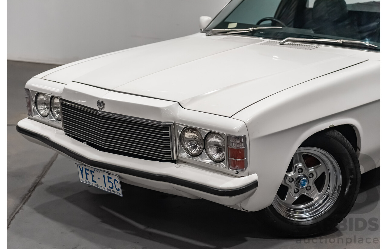 02/1976 Holden HJ Utility (On WB Chassis) 2d Utility White V8 5.0L - Modified & Engineered