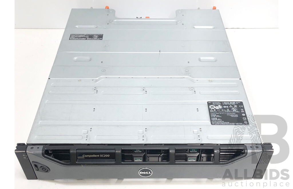 Dell Compellent SC200 12-Bay SAS Hard Drive Array w/ 24TB of Total Storage