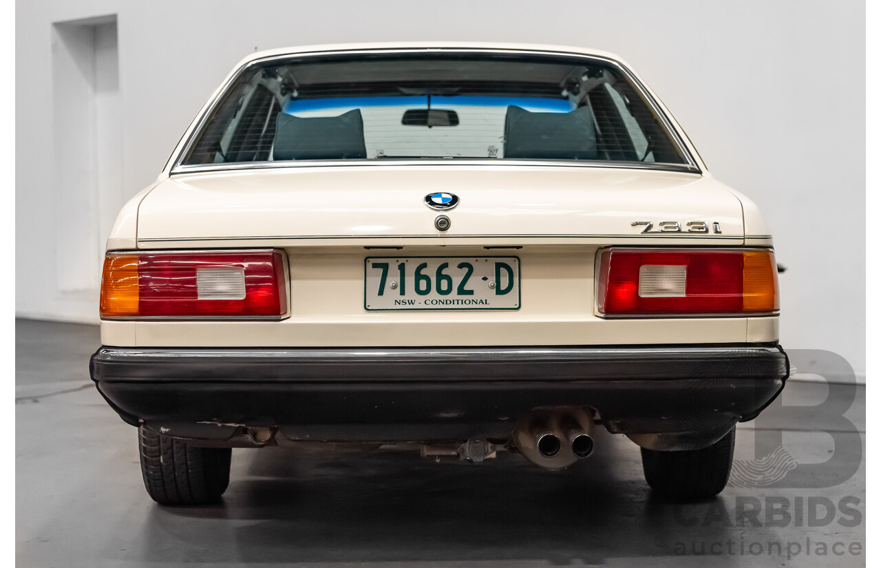 1/1980 BMW 733i E23 4d Sedan White 3.2L