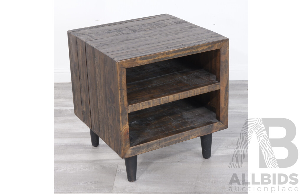 Freedom Furniture Rustic Timber Side Table