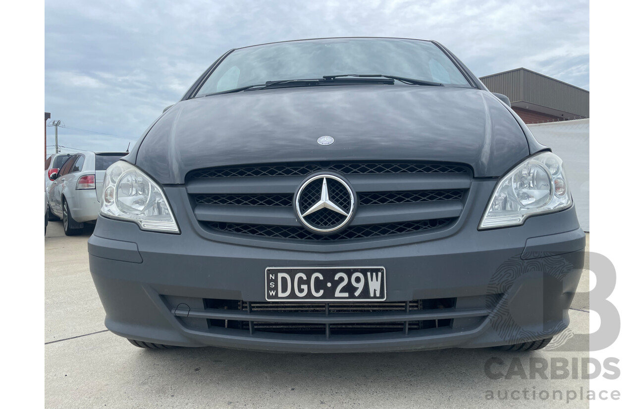 08/12 Mercedes-Benz Vito 113CDI LWB RWD MY11 4D Van Black 2.1L