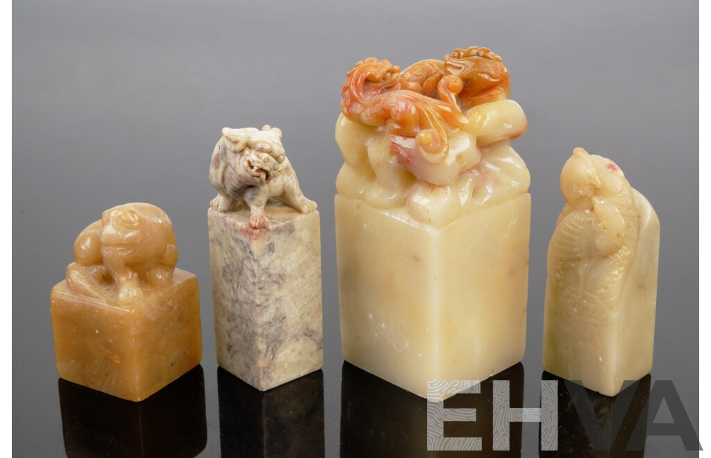 Collection of Four Chinese Stone Seals