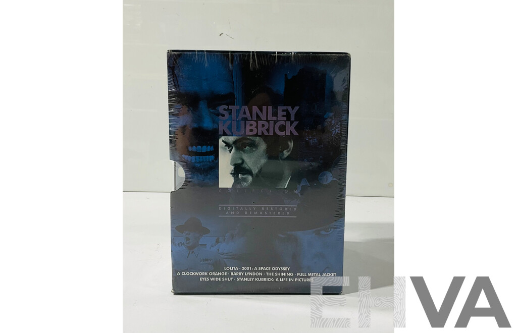 Stankey Kubrik Dvd Collection Including 2001: a Space Odyssey, Full Metal Jacket, Stanley Kubrick: a Life in Film and More in Original Packaging