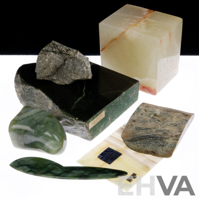 Collection Greenstone Including Jade, Onyx and More