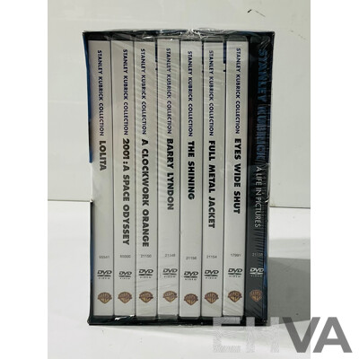 Stankey Kubrik Dvd Collection Including 2001: a Space Odyssey, Full Metal Jacket, Stanley Kubrick: a Life in Film and More in Original Packaging