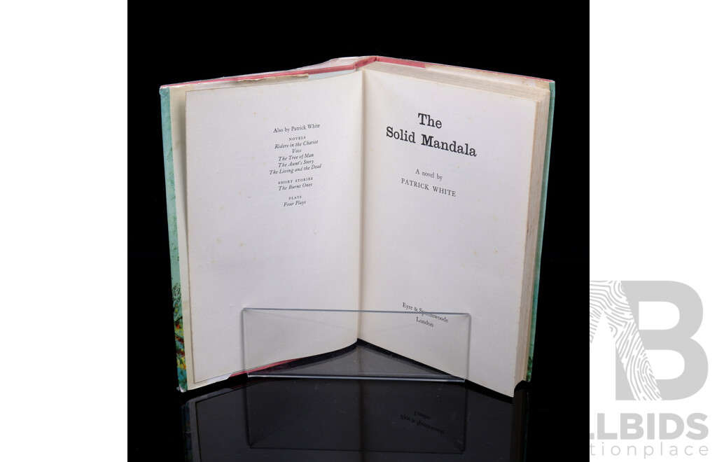 First Edition, the Solid Mandala, Patrick White, Eyre & Spottiswoode, London, 1966, Hardcover with Dust Jacket