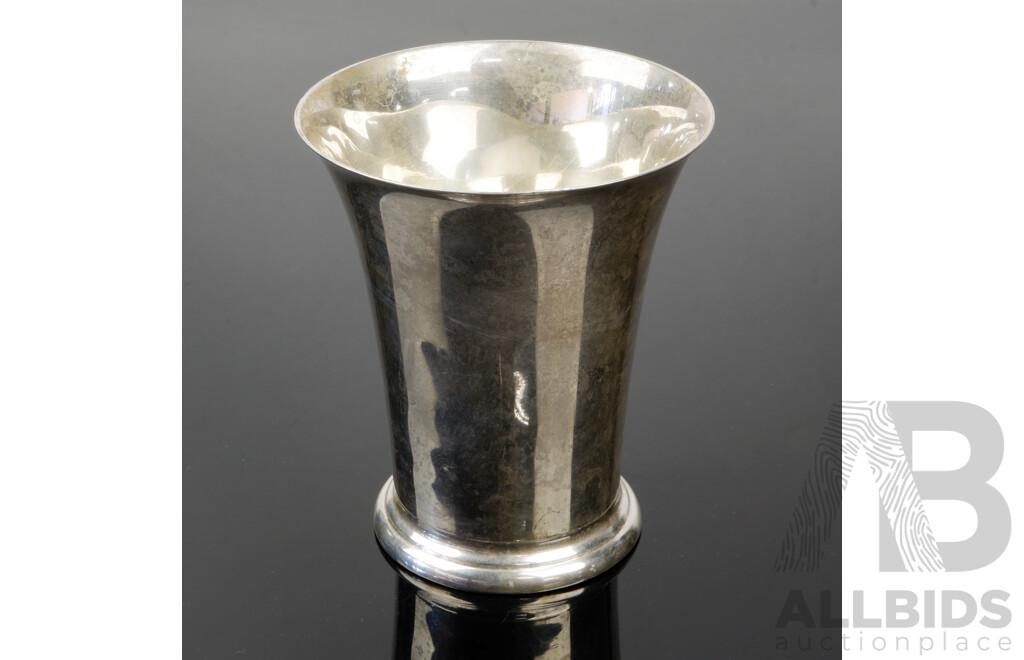 Antique George V Harrods Sterling Silver Beaker, London, 1912