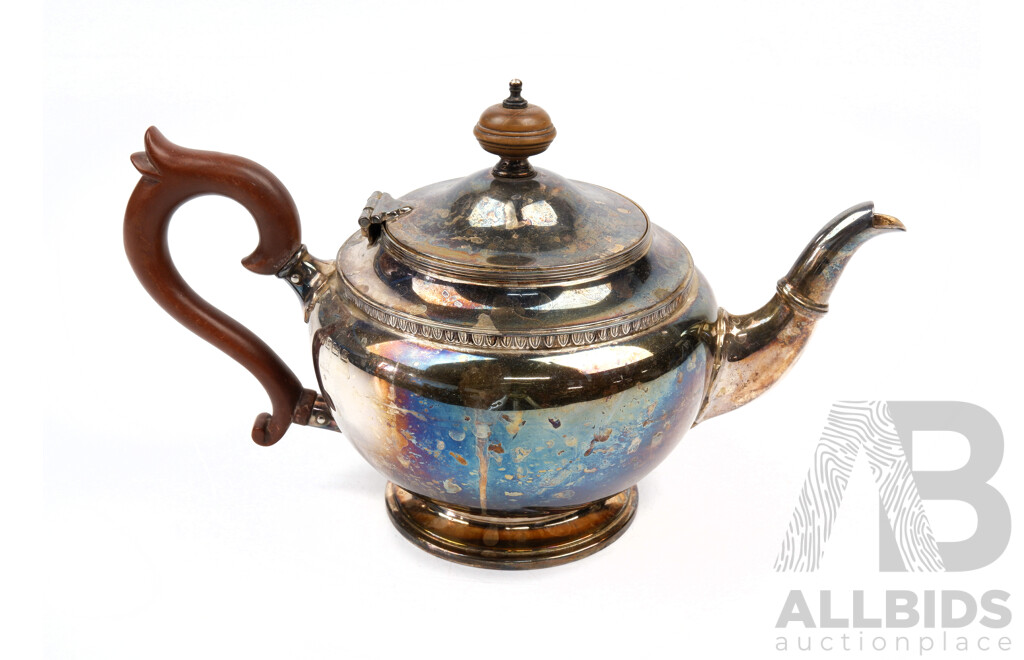 Antique Sterling Silver Teapot by Hardy Brothers, Birmingham, 1926