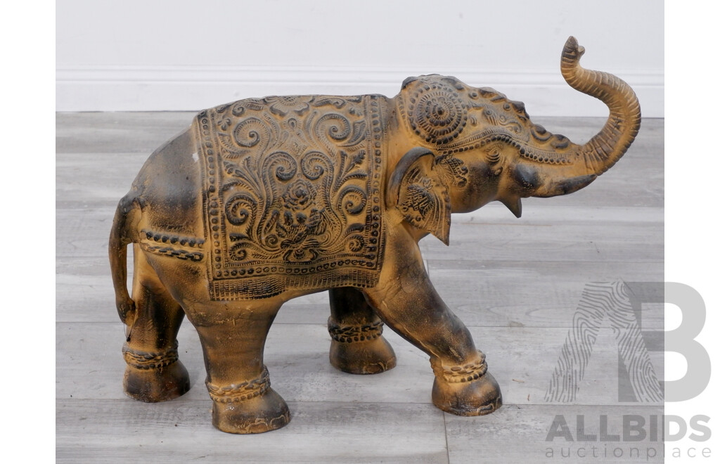 Large Decorative Ceramic Elephant