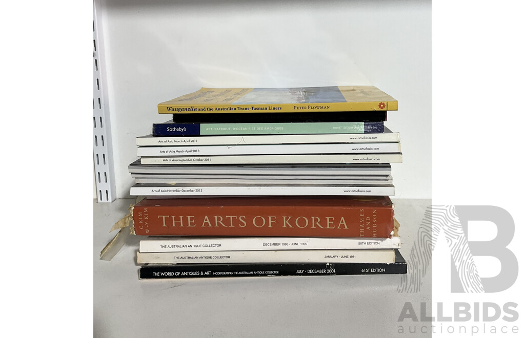 Collection Books Relating to Asian Literature and Culture Including Ikebana Ad More