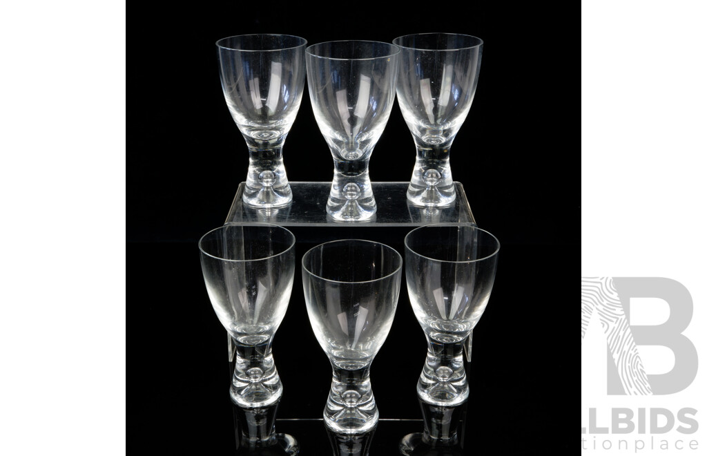 Set Six Iittala Glasses Designed by Tapio Wirkkala