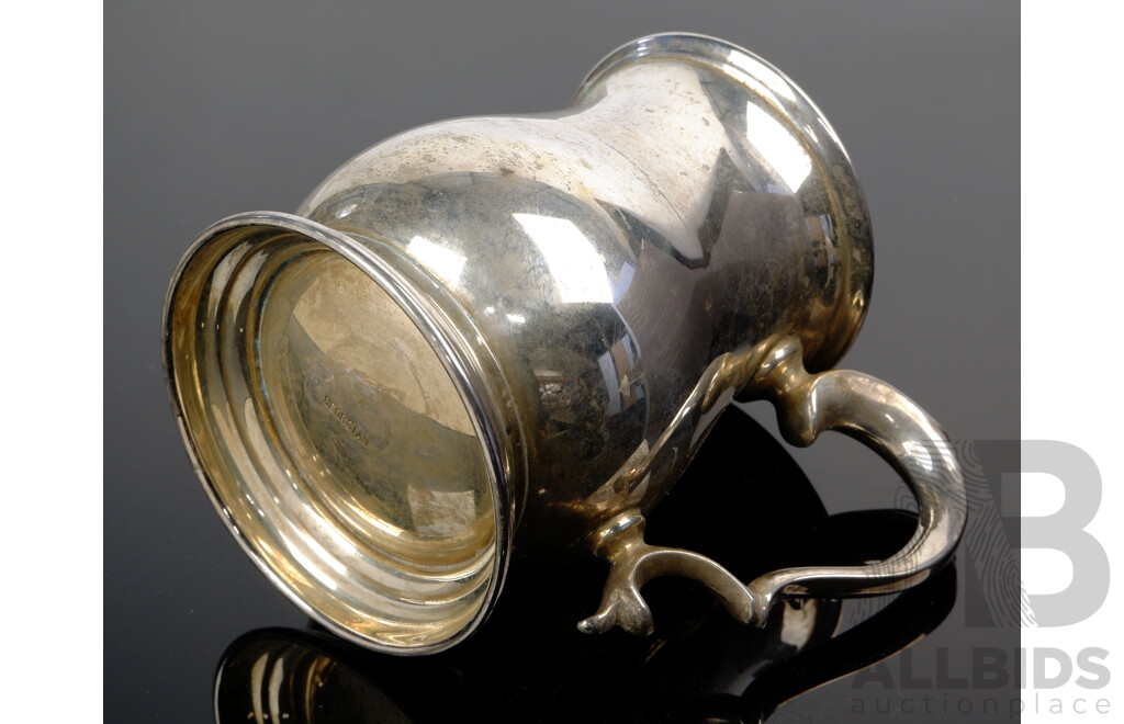 Vintage Sterling Silver Tankard, Sheffield, 1975